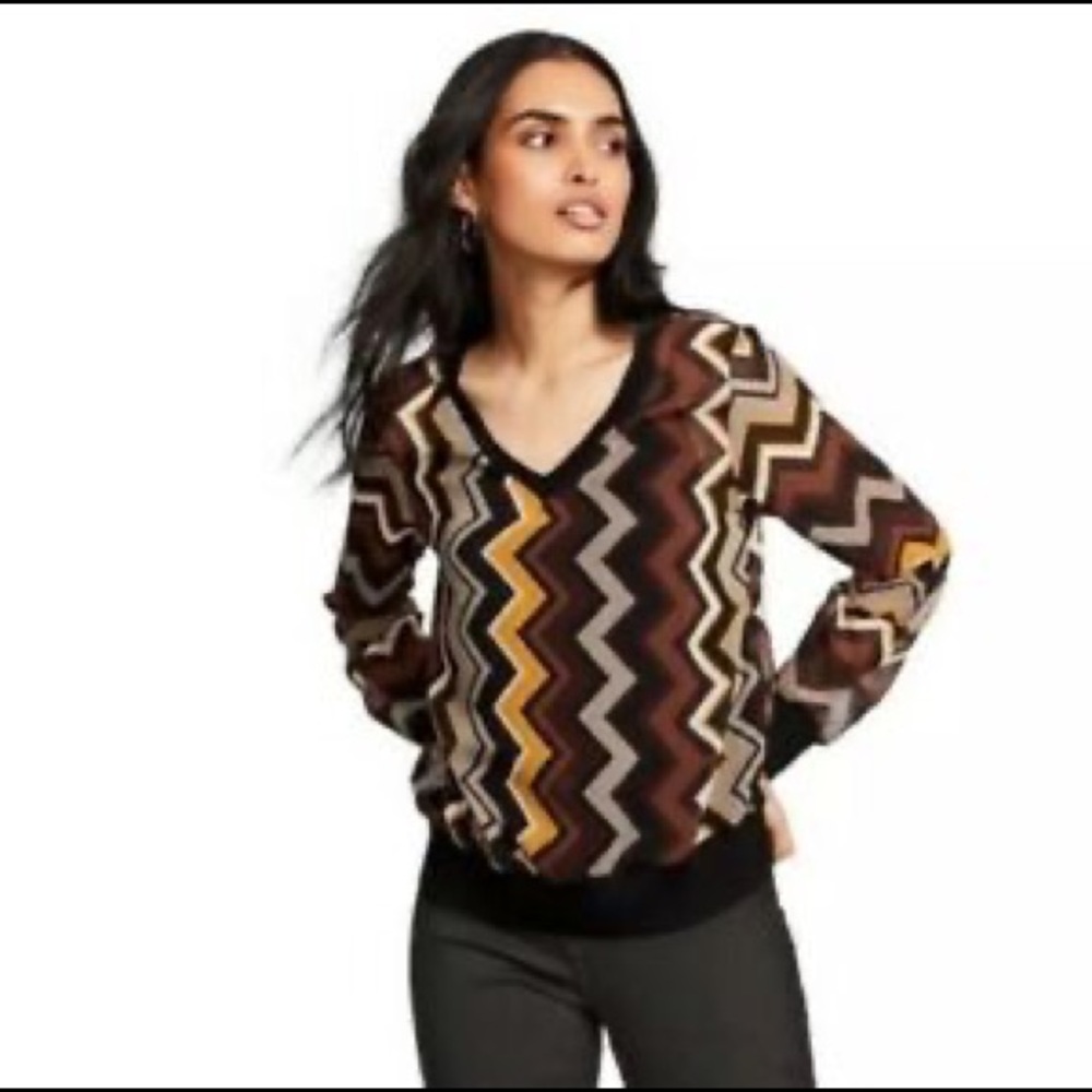 Missoni for Target M Zig Zag Blouse NWT.